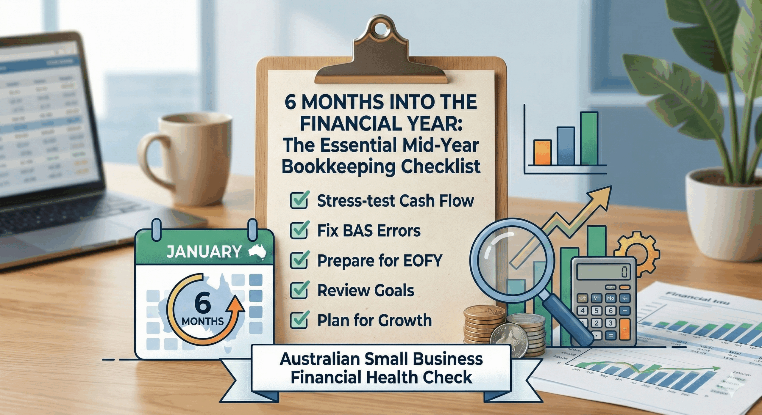 Mid-year bookkeeping checklist for Australian small businesses – Modeno